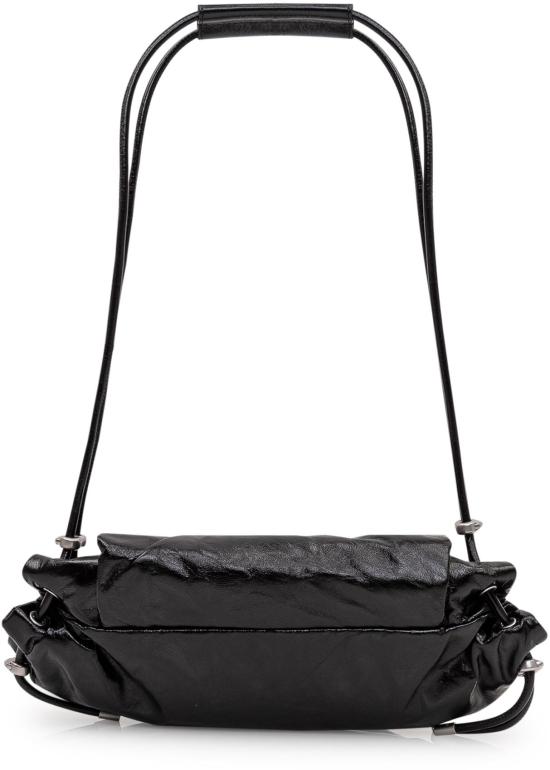 26SS 디젤 Scrunch-D S 숄더백 스크런치드 레더 X10331P1033T8013 BLACK - DIESEL