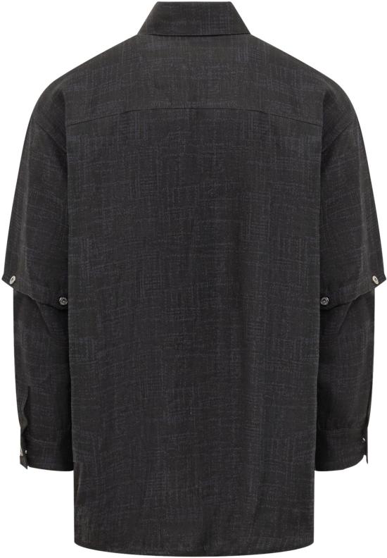  오프화이트 긴팔 셔츠 OMES010S24FAB0014710 DONKERGREY - OFF WHITE