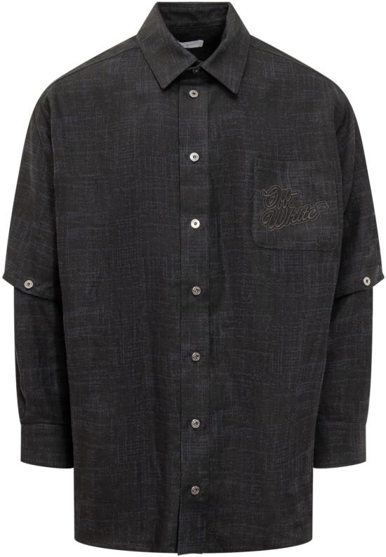  오프화이트 긴팔 셔츠 OMES010S24FAB0014710 DONKERGREY