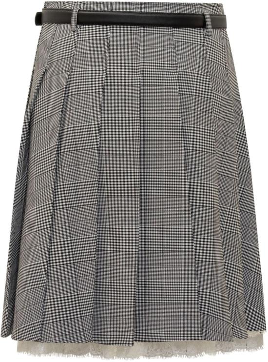 25FW 셀프 포트레이트 숏 스커트 PF25104MSKBLACKWHITE GREY - SELF PORTRAIT