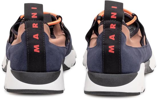 26SS 마르니 라이크라 레이스업 러닝 스니커즈 SNZU019302P7616ZP093 NAVY - MARNI