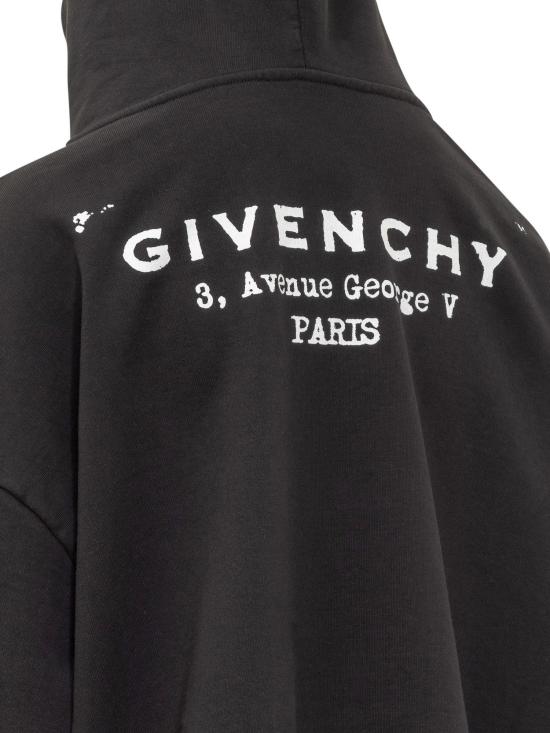 25FW 지방시 후드 티셔츠 BWJ04TP75N001 BLACK - GIVENCHY