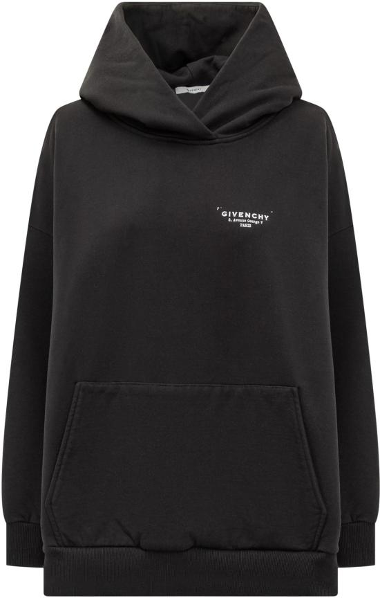 25FW 지방시 후드 티셔츠 BWJ04TP75N001 BLACK