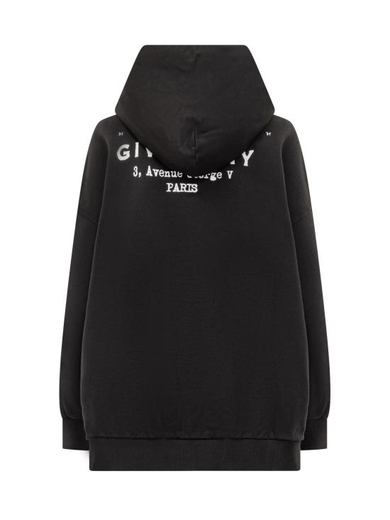 25FW 지방시 후드 티셔츠 BWJ04TP75N001 BLACK - GIVENCHY