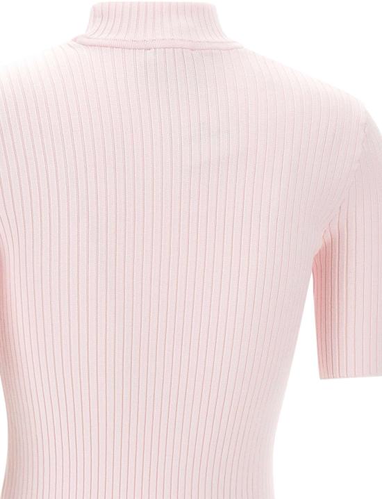 26SS 쿠레쥬 리에디션 니트 탑 숏슬리브 PERMPU026FI0001PINK - COURREGES
