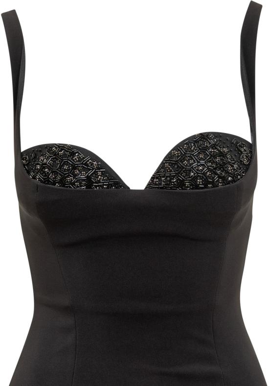 25FW 엘리자베타프랜치 미디 원피스 AB83557E2110 BLACK - ELISABETTA FRANCHI