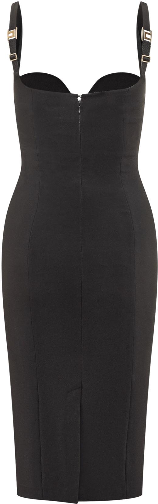 25FW 엘리자베타프랜치 미디 원피스 AB83557E2110 BLACK - ELISABETTA FRANCHI