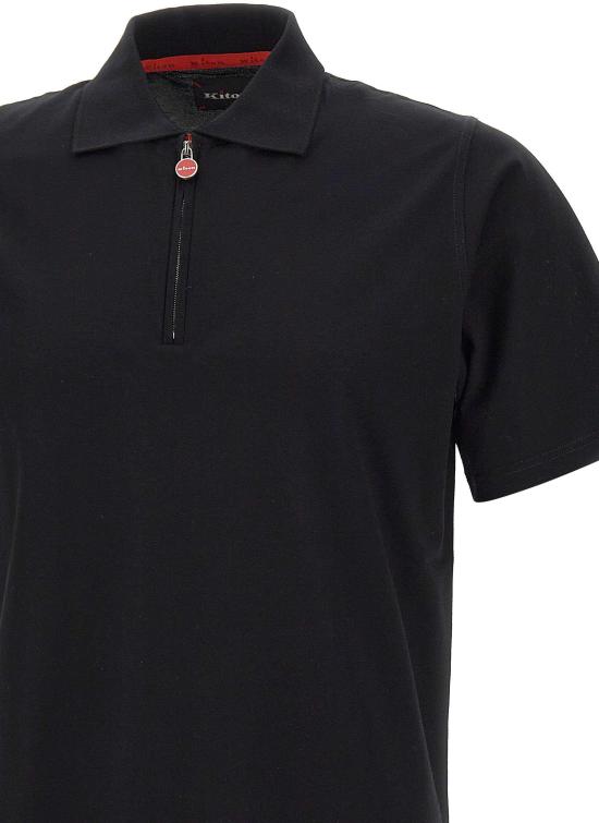 26SS 키톤 폴로 티셔츠 UMK1171K5001 BLACK - KITON