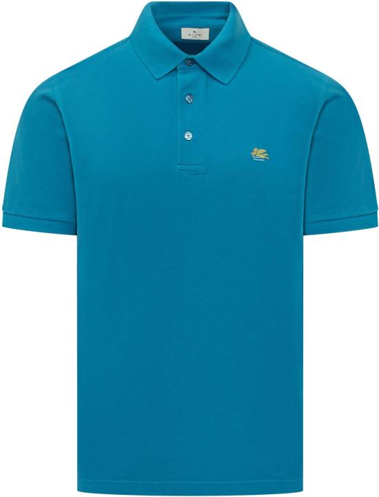26SS 에트로 로고 코튼 폴로 티셔츠 MRMD0005AU135B0959 NAVY