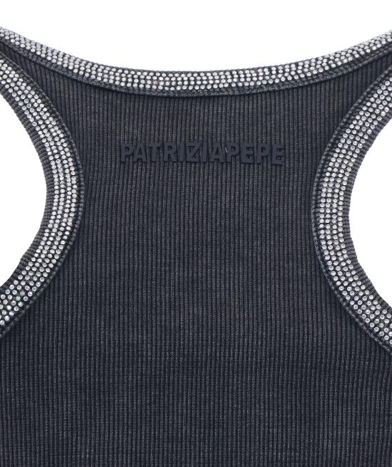 26SS 파트리지아페페 민소매 티셔츠 8M1787 J373S763 Grey - PATRIZIA PEPE