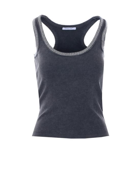 26SS 파트리지아페페 민소매 티셔츠 8M1787 J373S763 Grey