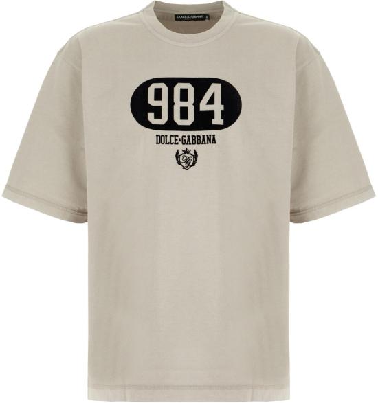 25FW 돌체앤가바나 반팔 티셔츠 G8PB8TG7M3MN0634 GREY