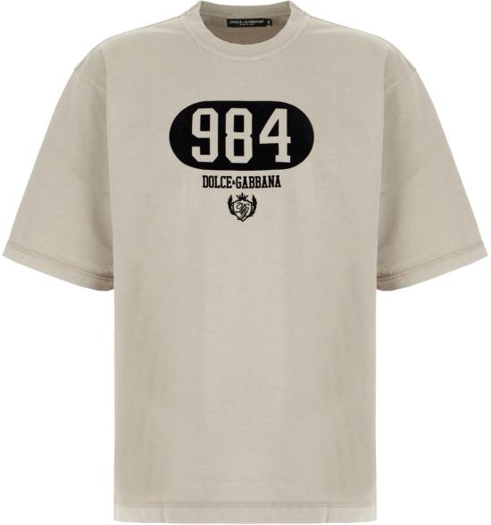 25FW 돌체앤가바나 반팔 티셔츠 G8PB8TG7M3MN0634 GREY