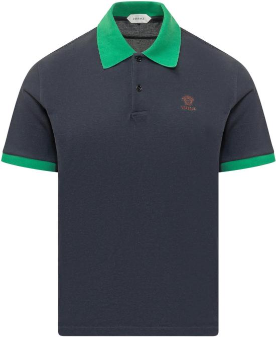 26SS 베르사체 폴로 티셔츠 10240311A176812U3I0 NAVY