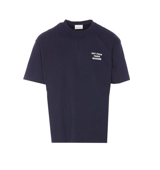 26SS 드롤드무슈 반팔 티셔츠 TS203 CO002NY Navy