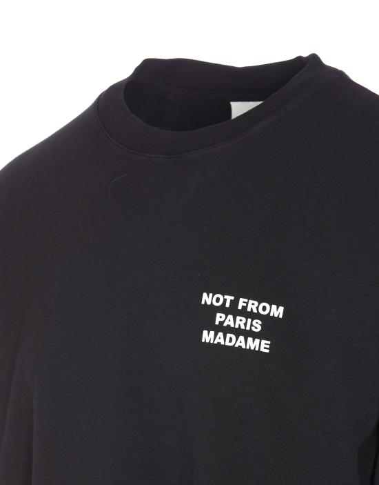 26SS 드롤드무슈 반팔 티셔츠 TS203 CO002BL Black - DROLE DE MONSIEUR