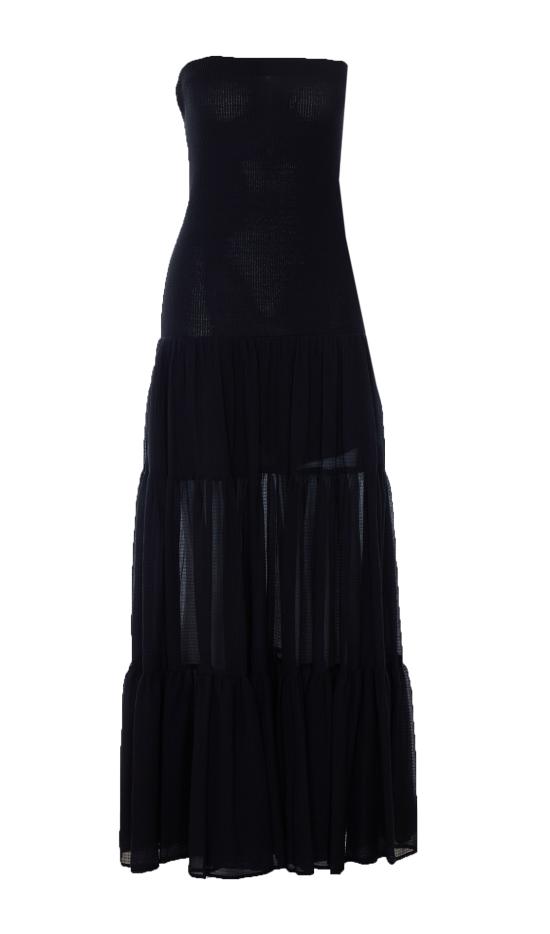 26SS 핑코 롱 원피스 107015 A3D1Z99 Black