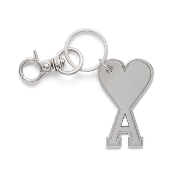 26SS 아미 하트 로고 키링 UKR906369 905 ARGENTVIBRE