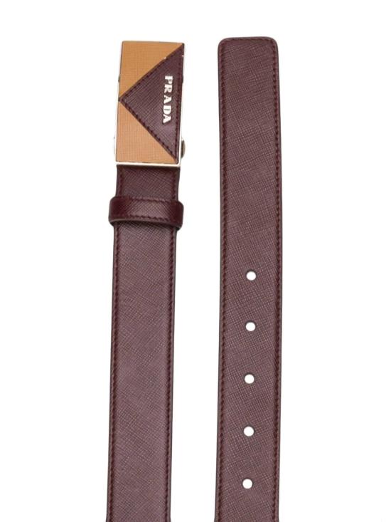 26FW 프라다 레귤러 벨트 1CC2918NQF0007 BORDEAUX - PRADA