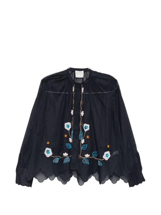 26SS 포르테포르테 블라우스 14851 MYSHIRTMIDNIGHT Mmarrone