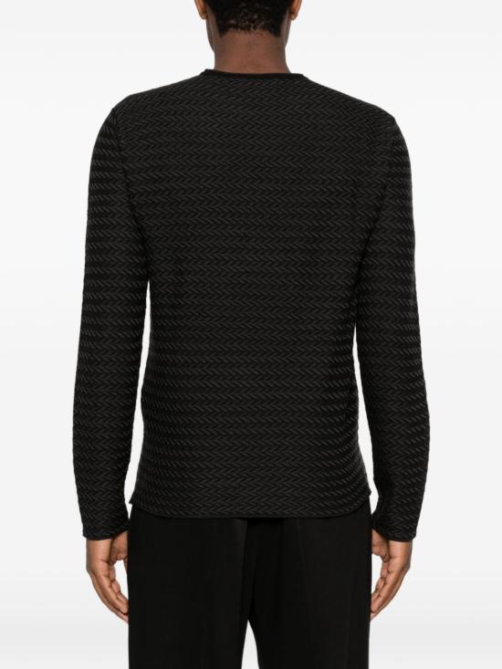 26SS 엠포리오 아르마니 스웨터 EM004452 AF23023FC006 Nero - EMPORIO ARMANI