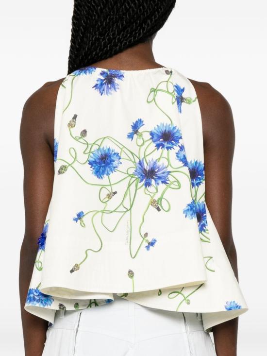 26SS 스텔라 맥카트니 민소매 티셔츠 6T0292 3HS3674320 Bianco - STELLA MCCARTNEY