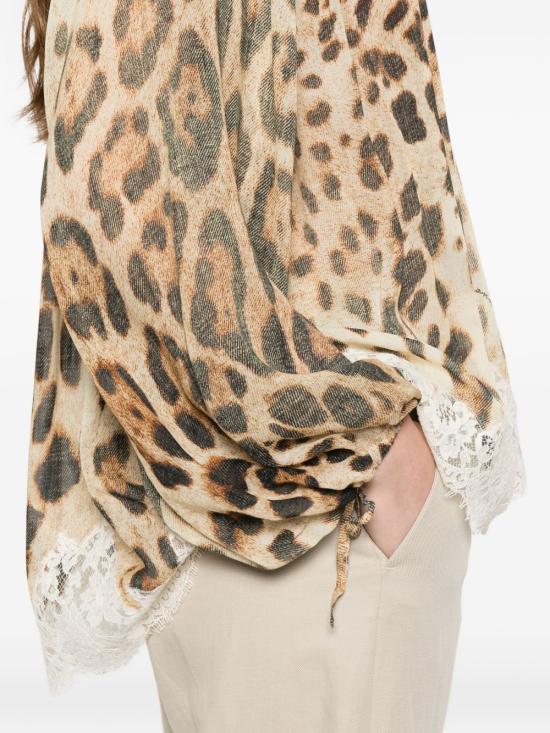 26SS 에르마노 피렌제 블라우스 D48EK061 EC3MFB42 Leopardato - ERMANNO FIRENZE