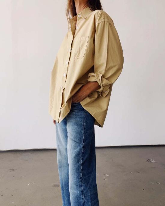  헤이갱 셔츠 헤이 갱 빅 셔츠 샌드 - HEY GANG