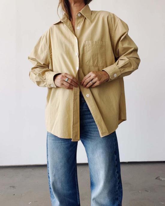  헤이갱 셔츠 헤이 갱 빅 셔츠 샌드 - HEY GANG