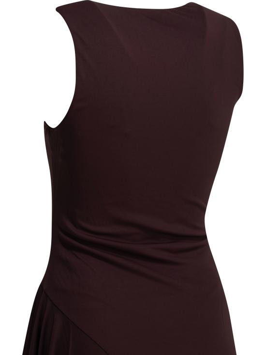 26SS 알라이아 미디 원피스 AA9R3005J090C332 Bordeaux - ALAIA