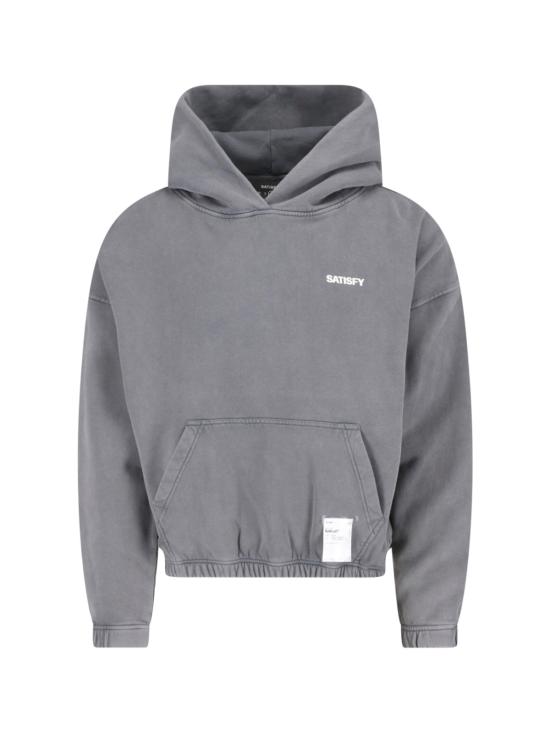 26SS 새티스파이 후드 티셔츠 11046 82A02 Grey