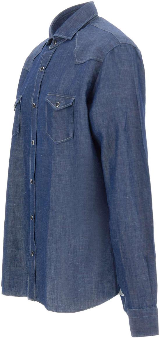 26SS 발바 데님 셔츠 WSU02P2054251U0001 BLUE - BARBA