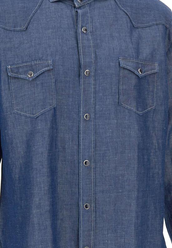 26SS 발바 데님 셔츠 WSU02P2054251U0001 BLUE - BARBA