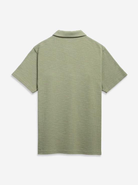  오엔에스 폴로 티셔츠 O.N.S 베넷 슬럽 와플 폴로 - O.N.S