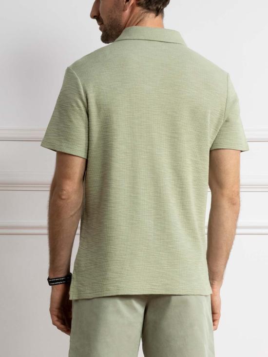  오엔에스 폴로 티셔츠 O.N.S 베넷 슬럽 와플 폴로 - O.N.S