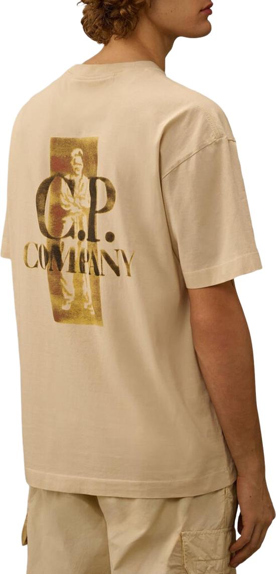 26SS 씨피 컴퍼니 반팔 티셔츠 20CMTS143A110579W114 BEIGE - C.P. COMPANY