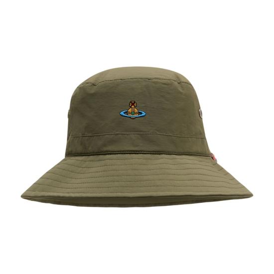 26SS 비비안웨스트우드 버킷햇 81020028 W01HM D404 khaki