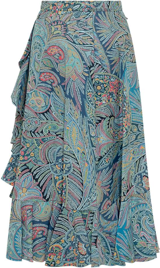 26SS 에트로 롱 스커트 WRFA017699SAEI5X0887 BLUE - ETRO