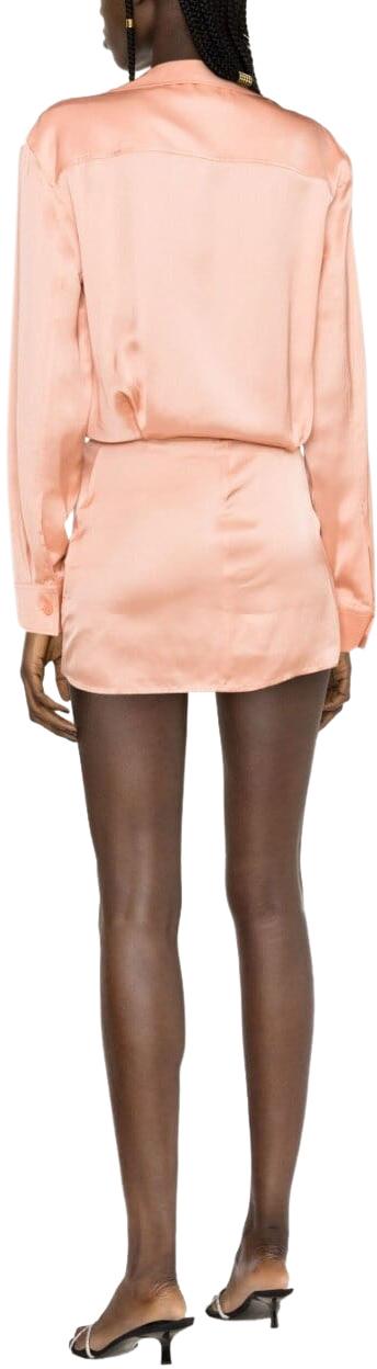  오프화이트 숏 원피스 OWDG001S23FAB0013300 PINK - OFF WHITE