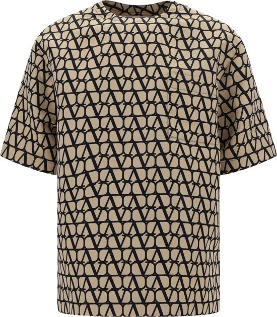  발렌티노 가라바니 반팔 티셔츠 2V0CJI209D0MYL BROWN