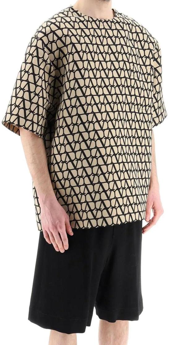  발렌티노 가라바니 반팔 티셔츠 2V0CJI209D0MYL BROWN - VALENTINO GARAVANI