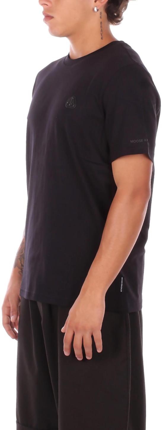 25FW 무스너클 반팔 티셔츠 M15MT777292 BLACK - MOOSE KNUCKLES