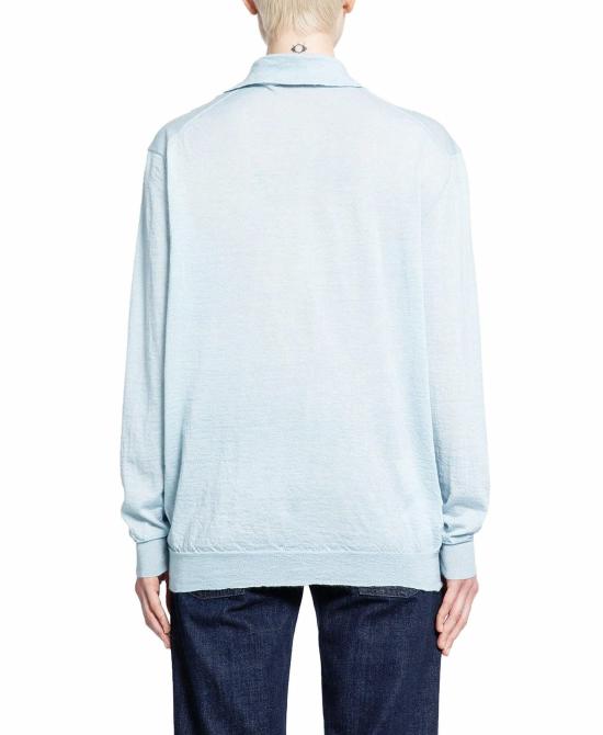  미우미우 긴팔 셔츠 MML929140ZF0035 BLUE - MIU MIU