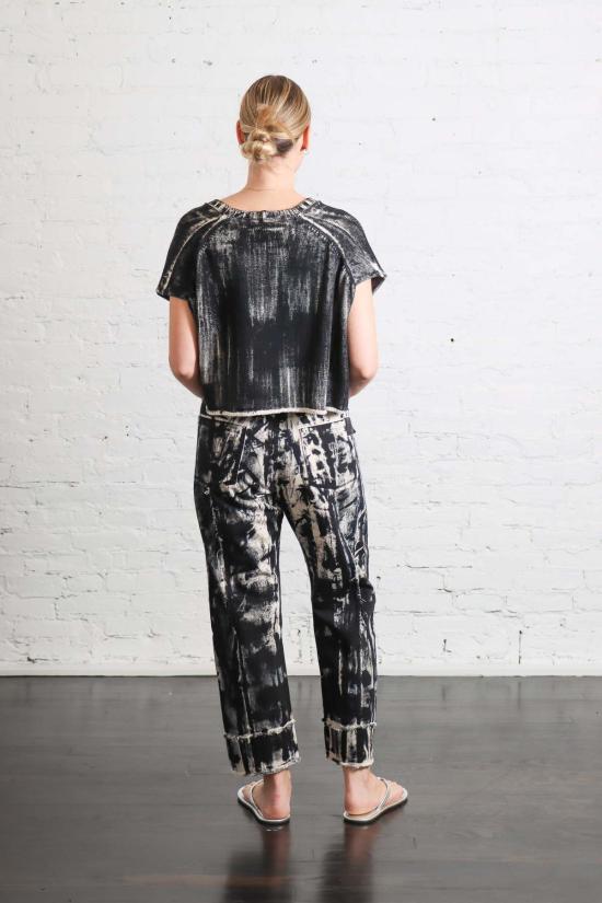  Serien°umerica 베스트 세리엔우메리카 크롭  블랙 페인트 - OTHER BRANDS