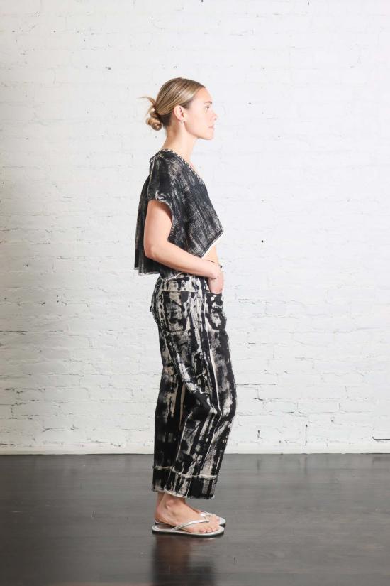  Serien°umerica 베스트 세리엔우메리카 크롭  블랙 페인트 - OTHER BRANDS