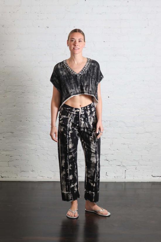  Serien°umerica 베스트 세리엔우메리카 크롭  블랙 페인트 - OTHER BRANDS