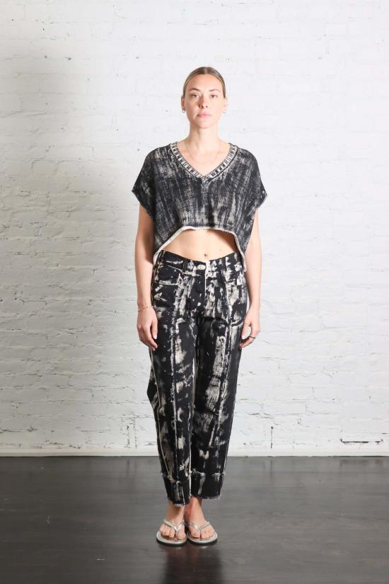  Serien°umerica 베스트 세리엔우메리카 크롭  블랙 페인트 - OTHER BRANDS