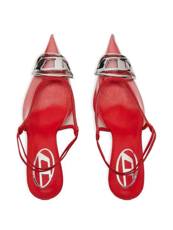 26SS 디젤 D-비너스 레더 트림 투명 슬링백 펌프스 Y02985P7503 HB216 - DIESEL