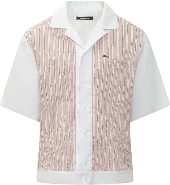 26SS 디스퀘어드2 반팔 셔츠 S71DM0837D35477001F WHITE