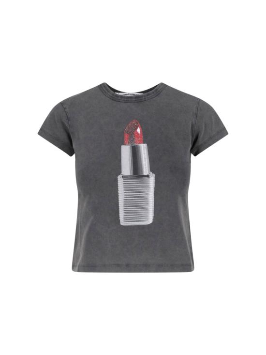 26SS 알렉산더 왕 반팔 티셔츠 1CC2261295 011 Black